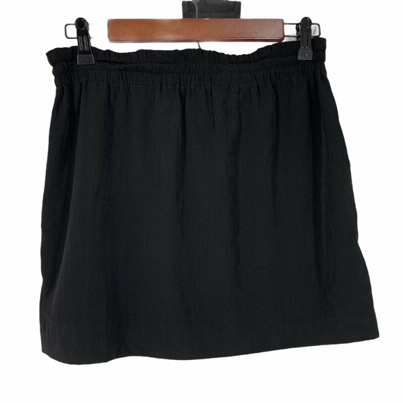 Express Black Drawstring Mini Skirt - Picture 6 of 9